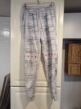 Rue21 Men's Marled White Jogger Pants size small 3:22